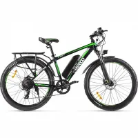 Электровелосипед велогибрид Eltreco XT 850 new (черно-зеленый)
