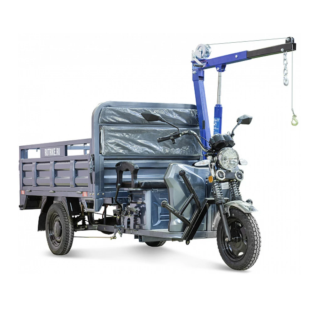 Грузовой электротрицикл Rutrike D4 NEXT 1800 60V1200W с краном для поднятия грузов